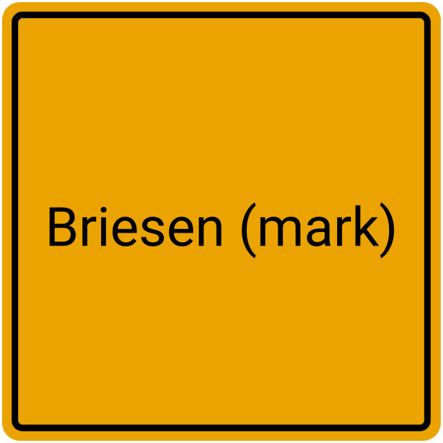 Meldebestätigung Briesen (Mark)